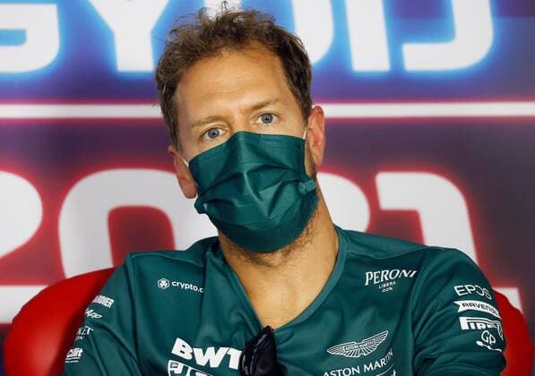 F1 Grand Prix of Hungary 5 Sebastian Vettel (GER, Aston Martin Cognizant F1 Team), F1 Grand Prix of Hungary at Hungaroring on July 29, 2021 in Budapest, Hungary. (Photo by Florion Goga REUTERS FIA Pool via HOCH ZWEI) Budapest Hungary Poolfoto HOCH ZWEI Pool REUTERS ,EDITORIAL USE ONLY