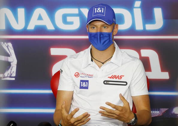 F1 Grand Prix of Hungary 47 Mick Schumacher (GER, Haas F1 Team), F1 Grand Prix of Hungary at Hungaroring on July 29, 2021 in Budapest, Hungary. (Photo by Florion Goga REUTERS FIA Pool via HOCH ZWEI) Budapest Hungary Poolfoto HOCH ZWEI Pool REUTERS ,EDITORIAL USE ONLY