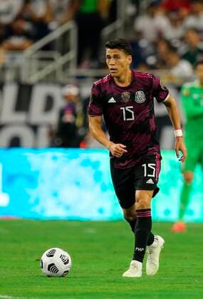 Fußball, CONCACAF Gold Cup, Mexiko - Katar Hector Moreno of Mexico conduces the ball against Canada, today, during a semifinal match of the Copa de Oro, played at the NRG Stadium, in Houston, Texas, United States, 29 July 2021. EFE Jorge Clara Mexico vs Canada !ACHTUNG: NUR REDAKTIONELLE NUTZUNG!  Copyright: xJorgexClarax USA1180 20210730-a9ec37019ecfd5bfd105ed601df076da3ae76d7b