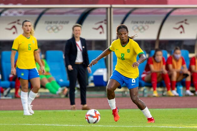 Tokyo 2020 Olympiad Tokyo TÓQUIO, TO - 30.07.2021: TOKYO 2020 OLYMPIAD TOKYO - Ant do Brasil during the soccer game between Canada and Brazil at the Olympic Games, Olympische Spiele, Olympia, OS in Tokyo 2020 held in 2021, the game held at Estadio do Miyagi in Japan (Photo: Richard Callis Fotoarena) x2099993x  RichardxCallis