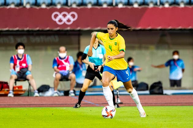 Tokyo 2020 Olympiad Tokyo TÓQUIO, TO - 30.07.2021: TOKYO 2020 OLYMPIAD TOKYO - Rafaelle do Brasil during the soccer game between Canada and Brazil at the Tokyo 2020 Olympic Games, Olympische Spiele, Olympia, OS held in 2021, the game held at the Miyagi Stadium in Japan (Photo: Richard Callis Fotoarena) x2100007x  RichardxCallis