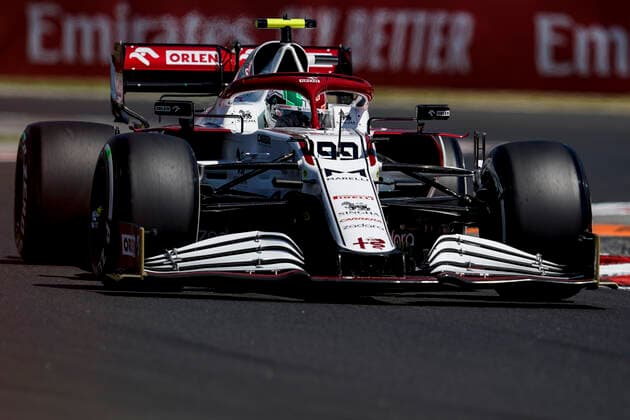 July 30, 2021, Mogyorod, Hungary: ANTONIO GIOVINAZZI of Italy and Alfa Romeo Racing drives during practice of the 2021 FIA Formula 1 Hungarian Grand Prix at the Hungaroring in Mogyorod near Budapest, Hungary. Mogyorod Hungary - ZUMAg147 20210730_zap_g147_013 Copyright: xJamesxGasperottix