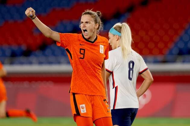 YOKOHAMA, 30-07-2021, International Stadium Yokohama, Olympic Games, Olympische Spiele, Olympia, OS quarterfinal Olympic Womens Football Tournament, Vivianne Miedema of Team Netherlands coaching during the match Netherlands - USA Tokyo Olympics: Football Netherlands - USA  x12780162x Copyright: