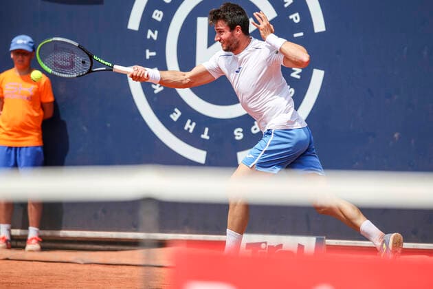 TENNIS - ATP, Tennis Herren Generali Open 2021 KITZBUEHEL,AUSTRIA,30.JUL.21 - TENNIS - ATP World Tour, Generali Open. Image shows Pedro Martinez (ESP).  GEPAxpictures xPatrickxSteiner