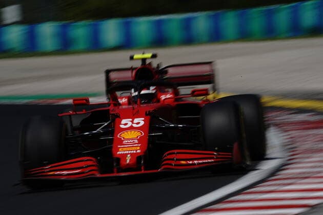 Formula 1 Grand Prix Hungarian Grand Prix 2021 30 07 2021, Hungaroring, Budapest, Formula 1 Grand Prix Hungarian Grand Prix 2021, in the picture Carlos Sainz Jr ESP 55 , Scuderia Ferrari Mission Winnow nordphotoxGmbHx xBratic nph00250