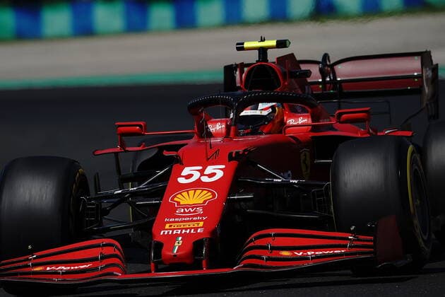 Formula 1 Grand Prix Hungarian Grand Prix 2021 30 07 2021, Hungaroring, Budapest, Formula 1 Grand Prix Hungarian Grand Prix 2021, in the picture Carlos Sainz Jr ESP 55 , Scuderia Ferrari Mission Winnow nordphotoxGmbHx xBratic nph00250