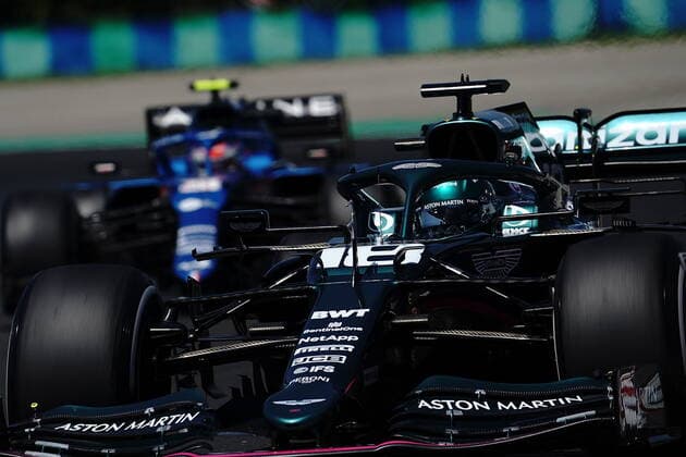Formula 1 Grand Prix Hungarian Grand Prix 2021 30 07 2021, Hungaroring, Budapest, Formula 1 Grand Prix Hungarian Grand Prix 2021, in picture Lance Stroll CAN 18 , Aston Martin Cognizant Formula One Team, Esteban Ocon FRA 31 , Alpine F1 Team. nordphotoxGmbHx xBratic nph00250