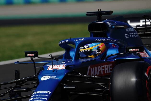 Formula 1 Grand Prix Hungarian Grand Prix 2021 30 07 2021, Hungaroring, Budapest, Formula 1 Grand Prix Hungarian Grand Prix 2021, in the picture Fernando Alonso ESP 14 , Alpine F1 Team nordphotoxGmbHx xBratic nph00250