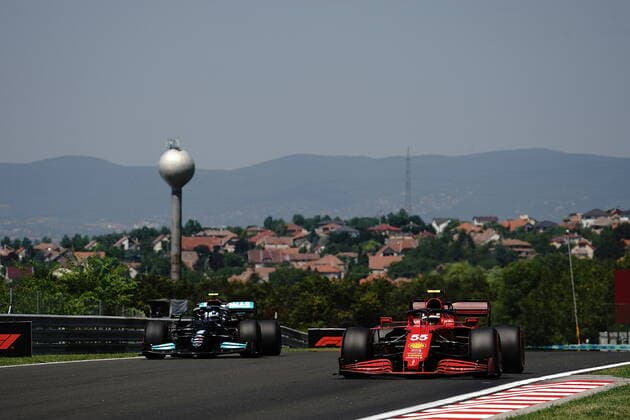 Formula 1 Grand Prix Hungarian Grand Prix 2021 30 07 2021, Hungaroring, Budapest, Formula 1 Grand Prix Hungarian Grand Prix 2021, in the picture Charles Leclerc MCO 16 , Scuderia Ferrari Mission Winnow, Valtteri Bottas FIN 77 , Mercedes AMG Petronas Formula One Team nordphotoxGmbHx xBratic nph00250