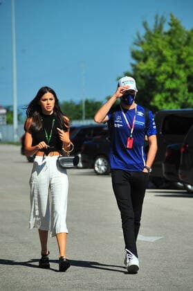 Formula 1 Grand Prix Hungarian Grand Prix 2021 30 07 2021, Hungaroring, Budapest, Formula 1 Grand Prix Hungarian Grand Prix 2021, in picture Nicholas Latifi CAN 6 , Williams Racing with girlfriend Sandra Dziwiszek. nordphotoxGmbHx xBratic nph00250