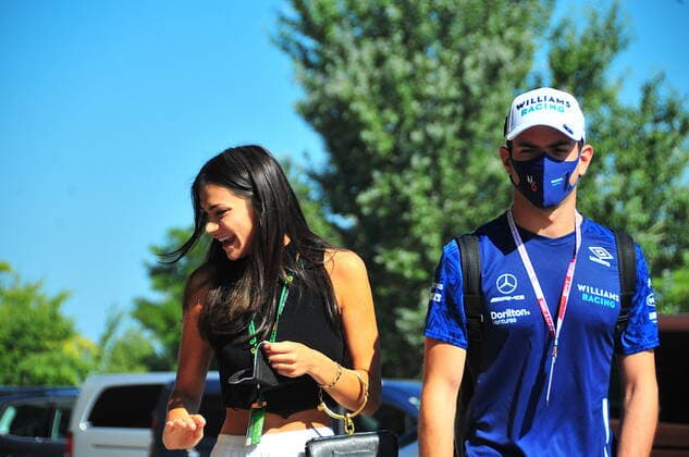 Formula 1 Grand Prix Hungarian Grand Prix 2021 30 07 2021, Hungaroring, Budapest, Formula 1 Grand Prix Hungarian Grand Prix 2021, in picture Nicholas Latifi CAN 6 , Williams Racing with girlfriend Sandra Dziwiszek. nordphotoxGmbHx xBratic nph00250