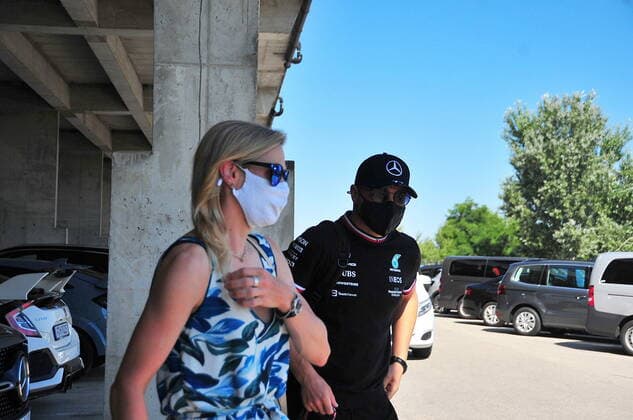 Formula 1 Grand Prix Hungarian Grand Prix 2021 30 07 2021, Hungaroring, Budapest, Formula 1 Grand Prix Hungarian Grand Prix 2021, in the picture Valtteri Bottas FIN 77 , Mercedes AMG Petronas Formula One Team with girlfriend Tiffany Cromwell nordphotoxGmbHx xBratic nph00250