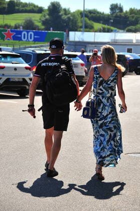 Formula 1 Grand Prix Hungarian Grand Prix 2021 30 07 2021, Hungaroring, Budapest, Formula 1 Grand Prix Hungarian Grand Prix 2021, in the picture Valtteri Bottas FIN 77 , Mercedes AMG Petronas Formula One Team with girlfriend Tiffany Cromwell nordphotoxGmbHx xBratic nph00250