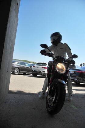 Formula 1 Grand Prix Hungarian Grand Prix 2021 30 07 2021, Hungaroring, Budapest, Formula 1 Grand Prix Hungarian Grand Prix 2021, pictured Lewis Hamilton GBR 44 , Mercedes AMG Petronas Formula One Team arrives at the track on a motorbike nordphotoxGmbHx xBratic nph00250