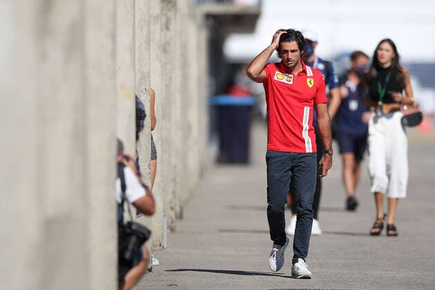 55 Carlos Sainz (ESP, Scuderia Ferrari Mission Winnow), F1 Grand Prix of Hungary at Hungaroring on July 30, 2021 in Budapest, Hungary. (Photo by HOCH ZWEI Italy Photo Press) (Verwendung nur in Deutschland - GERMANY ONLY) *** 55 Carlos Sainz ESP, Scuderia Ferrari Mission Winnow , F1 Grand Prix of Hungary at Hungaroring on July 30, 2021 in Budapest, Hungary Photo by HOCH ZWEI Italy Photo Press Use only in Germany GERMANY ONLY 