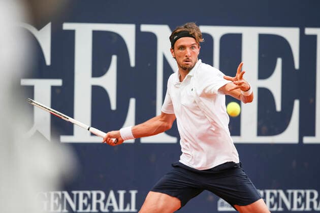 TENNIS - ATP, Tennis Herren Generali Open 2021 KITZBUEHEL,AUSTRIA,30.JUL.21 - TENNIS - ATP World Tour, Generali Open. Image shows Arthur Rinderknech (FRA).  GEPAxpictures xPatrickxSteiner