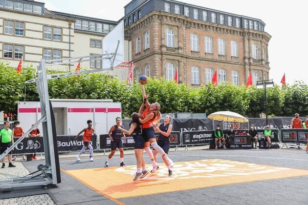 3×3 German Championship 2021, 30.07.2021 U18 Vorrundenspiele - 3×3 German Championship 2021 30.07.2021 in Düsseldorf. Copyright: xBEAUTIFULxSPORTS KennyxBeelex