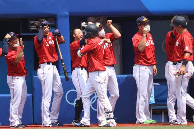 Japan team group, Mannschaftsbild, Totale (JPN), JULY 31, 2021 - Baseball : Opening Round Group A game between Japan - Mexico during the Tokyo 2020 Olympic Games, Olympische Spiele, Olympia, OS at the Yokohama Baseball Stadium in Kanagawa, Japan. Noxthirdxpartyxsales  (165989331)