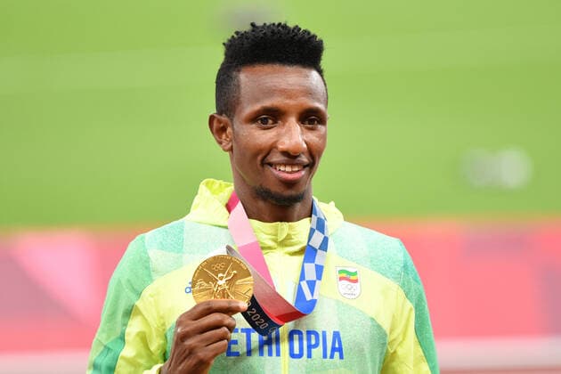 Tokyo 2020 in 2021, athletics, 10000m mens award ceremony