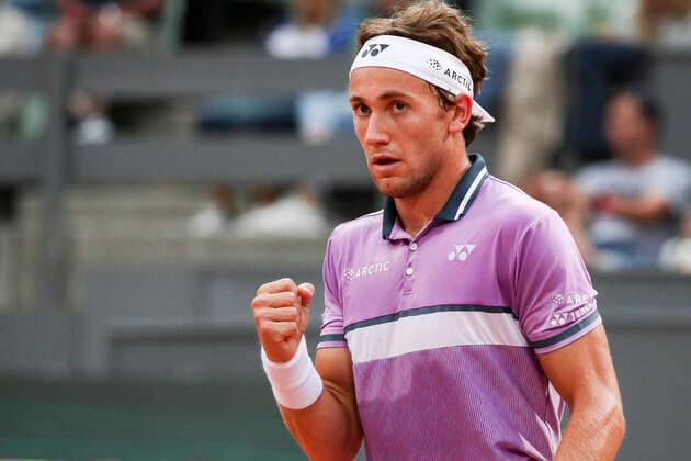 TENNIS - ATP, Tennis Herren Generali Open 2021 KITZBUEHEL,AUSTRIA,31.JUL.21 - TENNIS - ATP World Tour, Generali Open. Image shows the rejoicing of Casper Ruud (NOR).  GEPAxpictures xPatrickxSteiner