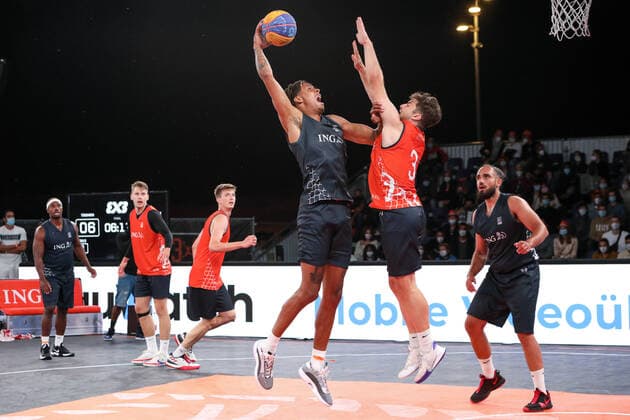 3×3 German Championship 2021, 31 07 2021 Aachen Der Stamm has become German Champion in 3x3 with Yassin Mahfouz Aachen Der Stamm , Kostja Mushidi Aachen Der Stamm , Demetrius Ward Aachen Der Stamm , Kevin Jan Yebo Aachen Der Stamm 3×3 German Championship 2021 31 07 2021 in Duesseldorf Copyright: xBEAUTIFULxSPORTS KennyxBeelex