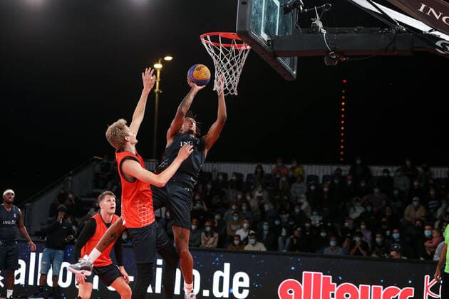 3×3 German Championship 2021, 31 07 2021 Aachen Der Stamm has become German Champion in 3x3 with Yassin Mahfouz Aachen Der Stamm , Kostja Mushidi Aachen Der Stamm , Demetrius Ward Aachen Der Stamm , Kevin Jan Yebo Aachen Der Stamm 3×3 German Championship 2021 31 07 2021 in Duesseldorf Copyright: xBEAUTIFULxSPORTS KennyxBeelex