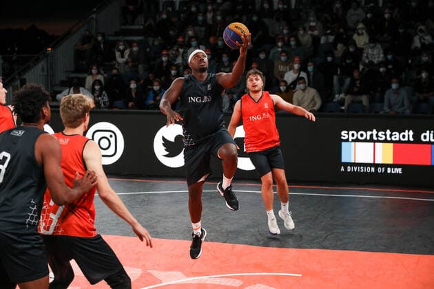 3×3 German Championship 2021, 31 07 2021 Aachen Der Stamm has become German Champion in 3x3 with Yassin Mahfouz Aachen Der Stamm , Kostja Mushidi Aachen Der Stamm , Demetrius Ward Aachen Der Stamm , Kevin Jan Yebo Aachen Der Stamm 3×3 German Championship 2021 31 07 2021 in Duesseldorf Copyright: xBEAUTIFULxSPORTS KennyxBeelex