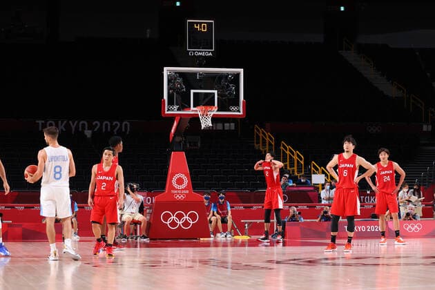 Japan team group, Mannschaftsbild, Totale (JPN), AUGUST 1, 2021 - Basketball : Men s Preliminary Round Group C match between Argentina - Japan during the Tokyo 2020 Olympic Games, Olympische Spiele, Olympia, OS at the Saitama Super Arena in Saitama, Japan. Noxthirdxpartyxsales  (166093735)