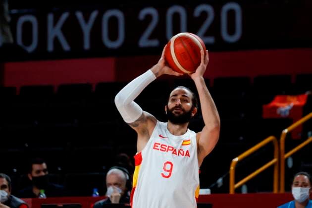 Spain s Ricky Rubio gives the ball during their match for Group C of men s basketball between Spain and Slovenia for the 2020 Olympic Games, Olympische Spiele, Olympia, OS at the Saitama Super Arena in Tokyo, Japan, 01 August 2021. 2020 Olympics Basketball: Spain - Slovenia !ACHTUNG: NUR REDAKTIONELLE NUTZUNG!  Copyright: xFernandoxBizerrax EVE5777 20210801-218d4e41c9c673742dd1e07cb13510ff73f60a9a