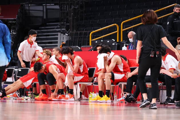 Japan team group, Mannschaftsbild, Totale (JPN), AUGUST 1, 2021 - Basketball : Men s Preliminary Round Group C match between Argentina - Japan during the Tokyo 2020 Olympic Games, Olympische Spiele, Olympia, OS at the Saitama Super Arena in Saitama, Japan. Noxthirdxpartyxsales  (166099109)