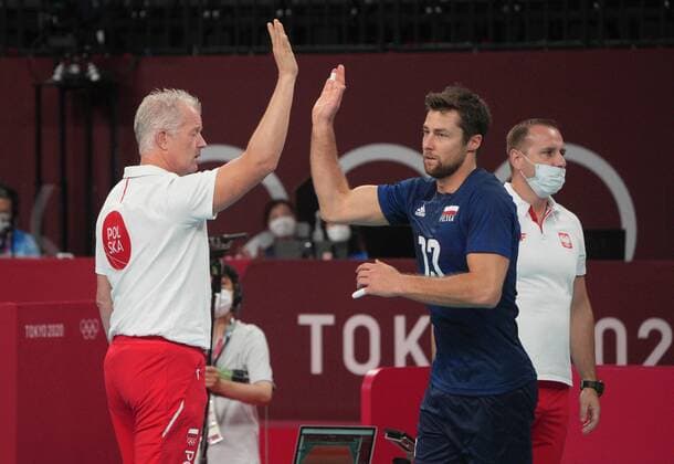 01 08 2021 TOKIO IGRZYSKA OLIMPIJSKIE TOKIO 2020 TOKYO Olympic Games, Olympische Spiele, Olympia, OS VOLLEYBALL POLAND vs CANADA SIATKOWKA , MECZ POLSKA - KANADA N Z. VITAL HEYNEN MICHAL KUBIAK FOT: Tomasz Markowski NEWSPIX --- Newspix.pl  31072021TM81
