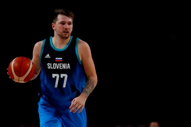 Slovenia s Luka Doncic in action during their match for Group C of men s basketball between Spain and Slovenia for the 2020 Olympic Games, Olympische Spiele, Olympia, OS at the Saitama Super Arena in Tokyo, Japan, 01 August 2021. 2020 Olympics Basketball: Spain - Slovenia !ACHTUNG: NUR REDAKTIONELLE NUTZUNG!  Copyright: xFernandoxBizerrax EVE5848 20210801-e29ba9001bb3497264faa36365367e63bc039b98