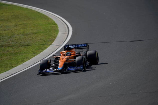 August 1, 2021, Mogyorod, Hungary: DANIEL RICCIARDO of Australia and McLaren F1 Team drives during the 2021 FIA Formula 1 Hungarian Grand Prix at the Hungaroring in Mogyorod near Budapest, Hungary. Mogyorod Hungary - ZUMAg147 20210801_zap_g147_035 Copyright: xJamesxGasperottix