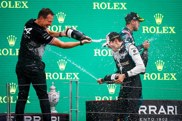 Podium, OCON Esteban (fra), Alpine F1 A521, portrait during the Formula 1 Magyar Nagydij 2021, Hungarian Grand Prix, 11th round of the 2021 FIA Formula One World Championship, WM, Weltmeisterschaft from July 30 to August 1, 2021 on the Hungaroring, in Mogyorod, near Budapest, Hungary - FORMULE 1 : Grand Prix de Hongrie - Course - 01 08 2021 DPPI PANORAMIC _V2_4142