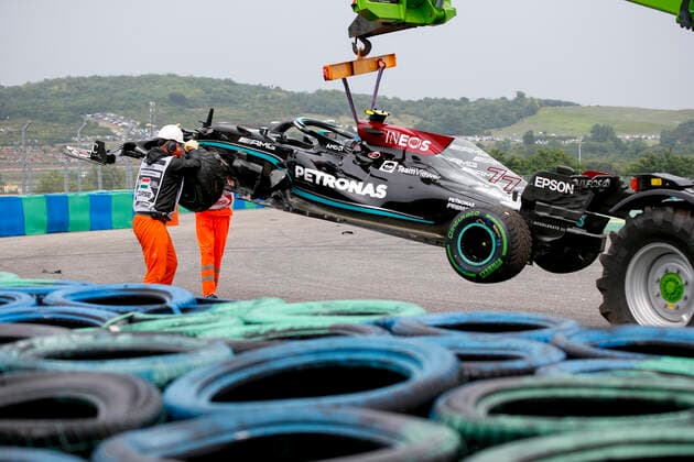 Car of 77 Valtteri Bottas FIN, Mercedes AMG Petronas F1 Team , F1 Grand Prix of Hungary at Hungaroring on August 1, 2021 in Budapest, Hungary Photo by HOCH ZWEI Budapest Hungary