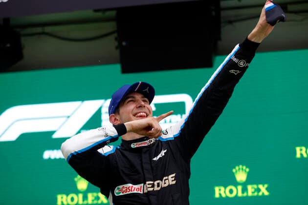 F1 Grand Prix of Hungary 31 Esteban Ocon (FRA, Alpine F1 Team), F1 Grand Prix of Hungary at Hungaroring on August 1, 2021 in Budapest, Hungary. (Photo by Florion Goga REUTERS FIA Pool via HOCH ZWEI) Budapest Hungary Poolfoto HOCH ZWEI Pool REUTERS ,EDITORIAL USE ONLY