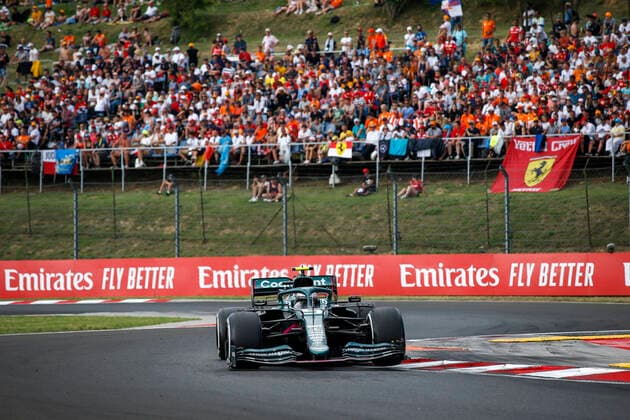 5 Sebastian Vettel GER, Aston Martin Cognizant F1 Team , F1 Grand Prix of Hungary at Hungaroring on August 1, 2021 in Budapest, Hungary Photo by HOCH ZWEI Budapest Hungary