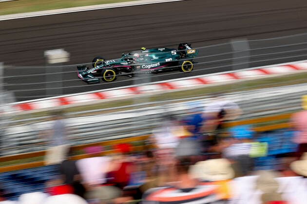 5 Sebastian Vettel GER, Aston Martin Cognizant F1 Team , F1 Grand Prix of Hungary at Hungaroring on August 1, 2021 in Budapest, Hungary Photo by HOCH ZWEI Budapest Hungary
