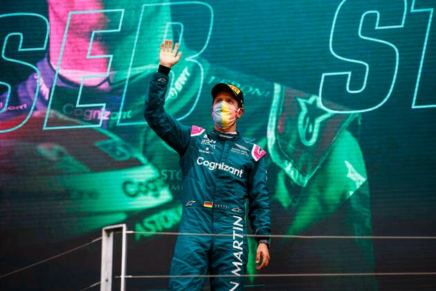 5 Sebastian Vettel GER, Aston Martin Cognizant F1 Team , F1 Grand Prix of Hungary at Hungaroring on August 1, 2021 in Budapest, Hungary Photo by HOCH ZWEI Budapest Hungary