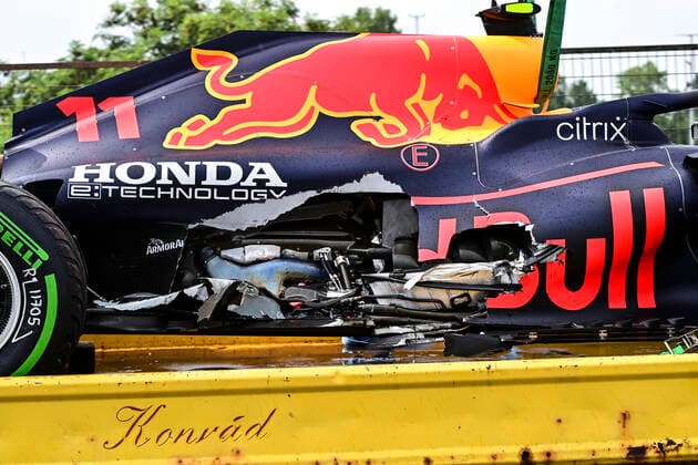 Car of 11 Sergio Perez MEX, Red Bull Racing , F1 Grand Prix of Hungary at Hungaroring on August 1, 2021 in Budapest, Hungary Photo by HOCH ZWEI Budapest Hungary