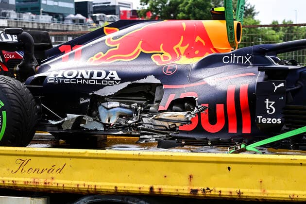 Car of 11 Sergio Perez MEX, Red Bull Racing , F1 Grand Prix of Hungary at Hungaroring on August 1, 2021 in Budapest, Hungary Photo by HOCH ZWEI Budapest Hungary