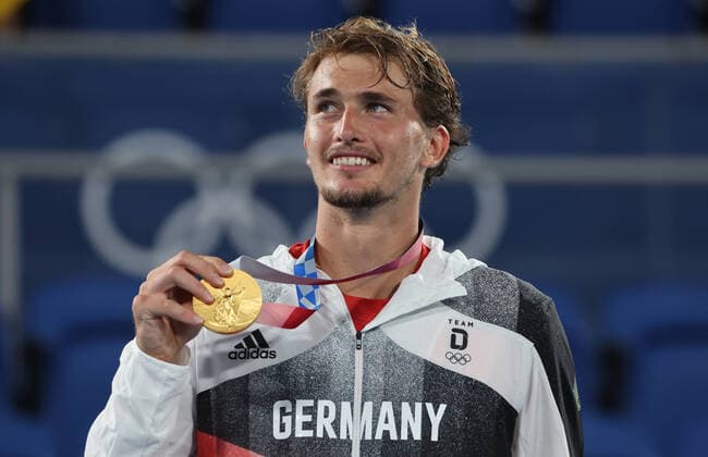 Tokyo 2020 Olympics, Olympic Tennis Event Mens Single Gold Medal Match Alexander Zverev GER Photo Sportfoto Zimmer Tokyo 2020 Olympics