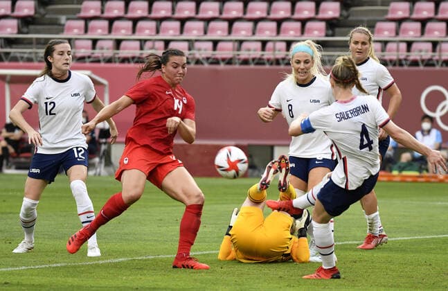 Tokyo 2020 in 2021, Football, Women, Canada - USA