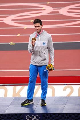 TENTOGLOU Miltiadis gold medal (GRE), AUGUST 2, 2021 - Athletics : Men s Long Jump Medal ceremony during the Tokyo 2020 Olympic Games, Olympische Spiele, Olympia, OS at the National Stadium in Tokyo, Japan. Noxthirdxpartyxsales  (166202308)