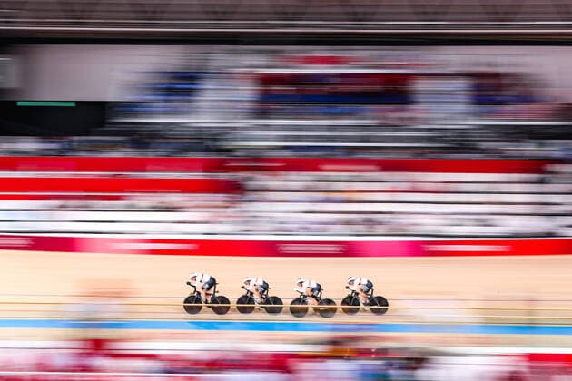 Franziska Brausse (GER), Lisa Brennauer (GER), Lisa Klein (GER), Mieke Kroger (GER), AUGUST 2, 2021 - Cycling : Women s Team Pursuit Qualifying during the Tokyo 2020 Olympic Games, Olympische Spiele, Olympia, OS at the Izu Velodrome in Shizuoka, Japan. Noxthirdxpartyxsales  (166249337)