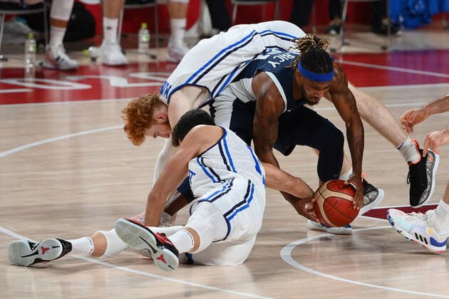 Photo Alfredo Falcone - LaPresse 03 08 2021 Tokyo (Japan) The Games of the XXXII Tokyo 2020 Olympics Basketball men quarterfinal Italy vs France In the pic:a moment of race  Copyright: xAlfredoxFalcone LaPressex