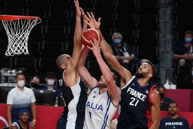 Photo Alfredo Falcone - LaPresse 03 08 2021 Tokyo (Japan) The Games of the XXXII Tokyo 2020 Olympics Basketball men quarterfinal Italy vs France In the pic:Danilo Gallinari  Copyright: xAlfredoxFalcone LaPressex