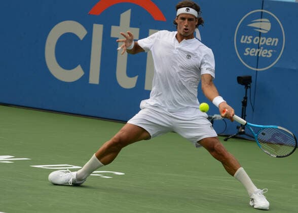 August 3, 2021, Washington, D.C, U.S: ANREAS SEPPI of Italy in action at the Citi Open tennis tournament in Washington D.C. Washington U.S. - ZUMAl132 20210803_zap_l132_032 Copyright: xChristopherxLevyx