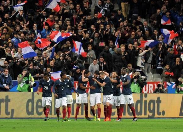 Mandatory Credit: Photo by BPI Shutterstock (5367730af) Andre-Pierre Gignac of France celebrates scoring the second goal 2-0 during the International Friendly, Länderspiel, Nationalmannschaft match between France and Germany, at the Stade de France, Paris on the 13th of November 2015. Football - International Friendlies 2015 France v Germany Stade de France, Saint-Denis, France - 13 Nov 2015 Editorial use only. No merchandising. For Football images FA and Premier League restrictions apply inc. no internet mobile usage without FAPL license - for details contact Football Dataco Football - International Friendlies 2015 France v Germany Stade de France, Saint-Denis, France - 13 Nov 2015 Editorial use only. No merchandising. For Football images FA and Premier League restrictions apply inc. no internet mobile usage without FAPL license - for details contact Football Dataco  Copyright: xBPI Shutterstockx 5367730af