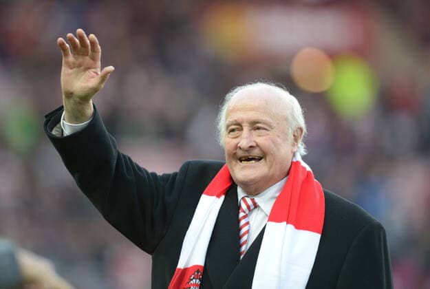 Mandatory Credit: Photo by Richard Lee BPI Shutterstock (7449128az) Former Sunderland player Charlie Hurley celebrates his 80th birthday as he is introduced to the crowd during the Premier League match between Sunderland and Hull City played at Stadium of Light, Sunderland on 19th November 2016 Football - Premier League 2016 17 Sunderland v Hull City Stadium of Light, Sunderland, United Kingdom - 19 Nov 2016 EDITORIAL USE ONLY No use with unauthorised audio, video, data, fixture lists, club league logos or live services. Online in-match use limited to 75 images, no video emulation. No use in betting, games or single club league player publications. Football - Premier League 2016 17 Sunderland v Hull City Stadium of Light, Sunderland, United Kingdom - 19 Nov 2016 EDITORIAL USE ONLY No use with unauthorised audio, video, data, fixture lists, club league logos or live services. Online in-match use limited to 75 images, no video emulation. No use in betting, games or single club league player publications.  Copyright: xRichardxLee BPI Shutterstockx 7449128az